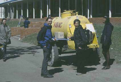 Kwas-Verkauf in den Straßen von Nowgord.
